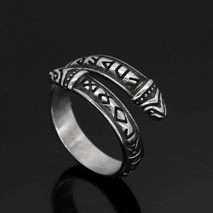 Viking Ring - Jormungandr Runes