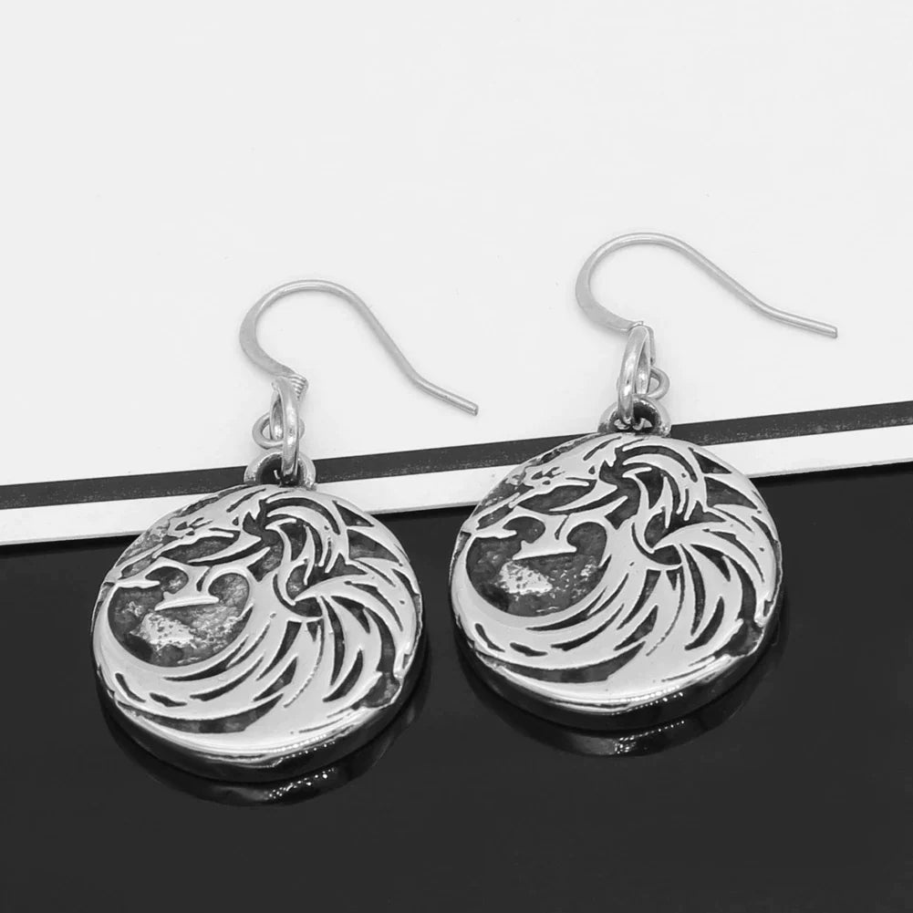 Viking Earrings - Norse Wolf