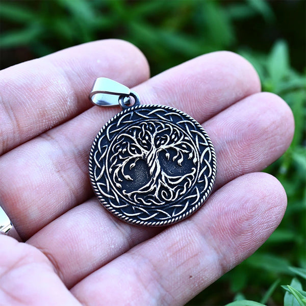 Stainless steel tree of 2025 life pendant
