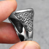 Viking Ring - Silver Valknut Knotted