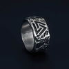 Viking Ring - Valknut Engraved