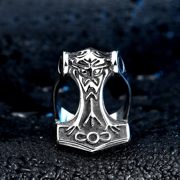 Viking Mjolnir Ring