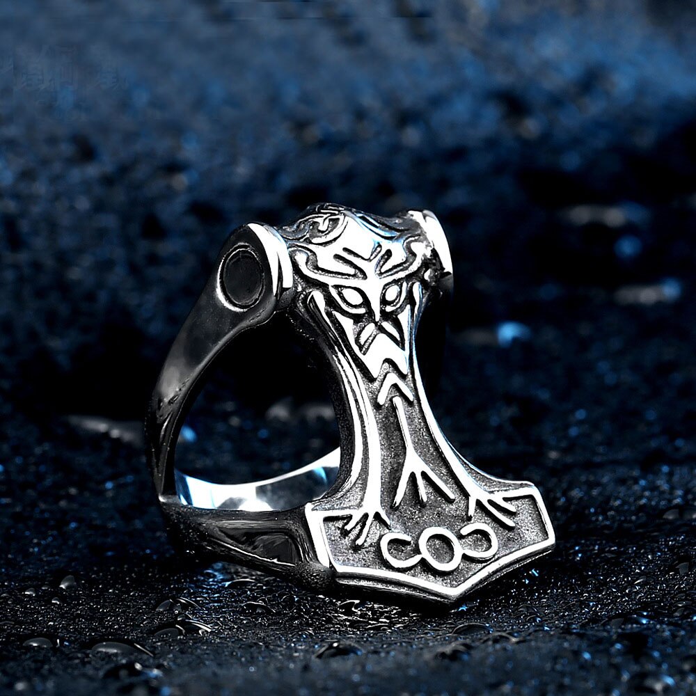 Viking Mjolnir Ring