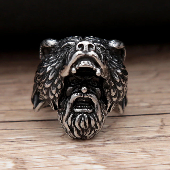 Viking Ring - Silver Berserker