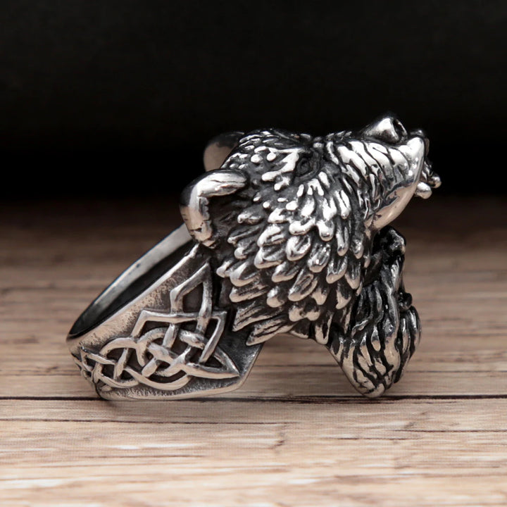 Viking Ring - Silver Berserker
