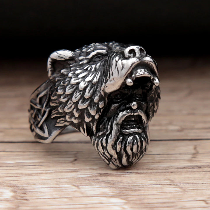 Viking Ring - Silver Berserker