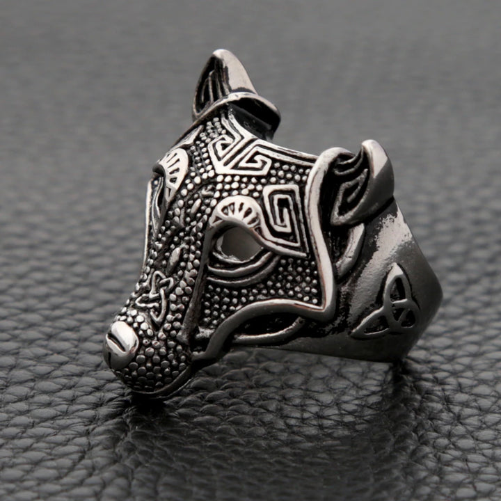 Viking Ring - Silver Norse Wolf