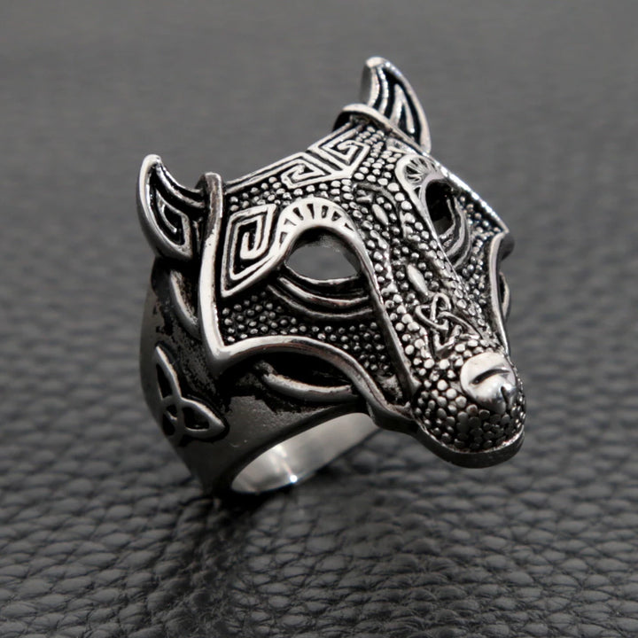 Viking Ring - Silver Norse Wolf