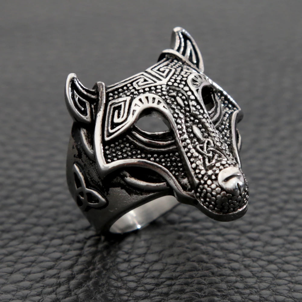 Silver wolf new arrivals rings for mens