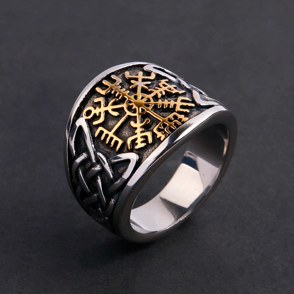 Viking Ring - Bronze Vegvisir