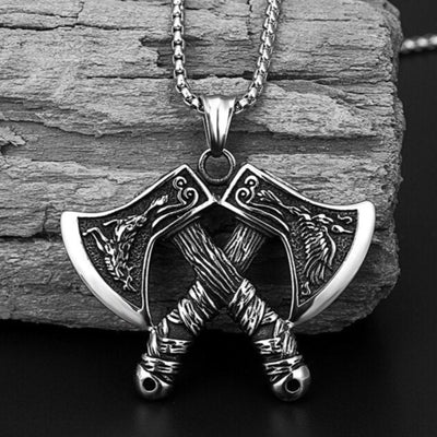 Viking Axe Pendant Necklace