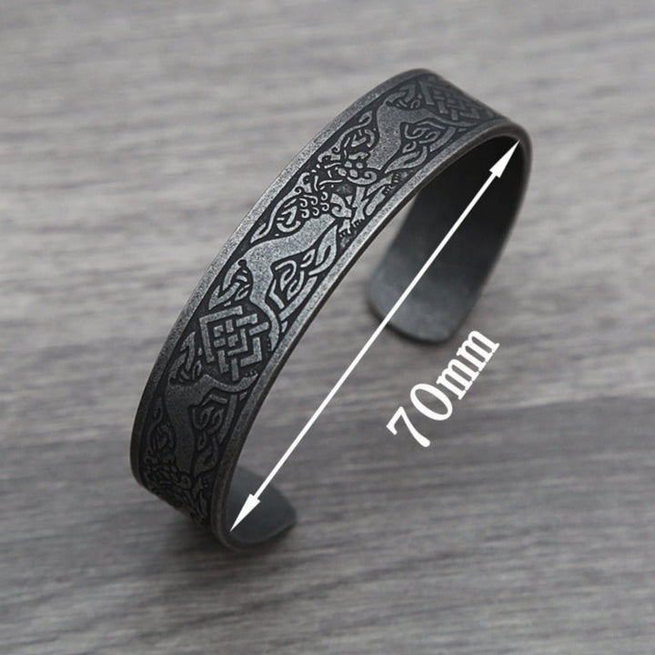 Viking Arm Ring - BLACK CELTIC KNOTS