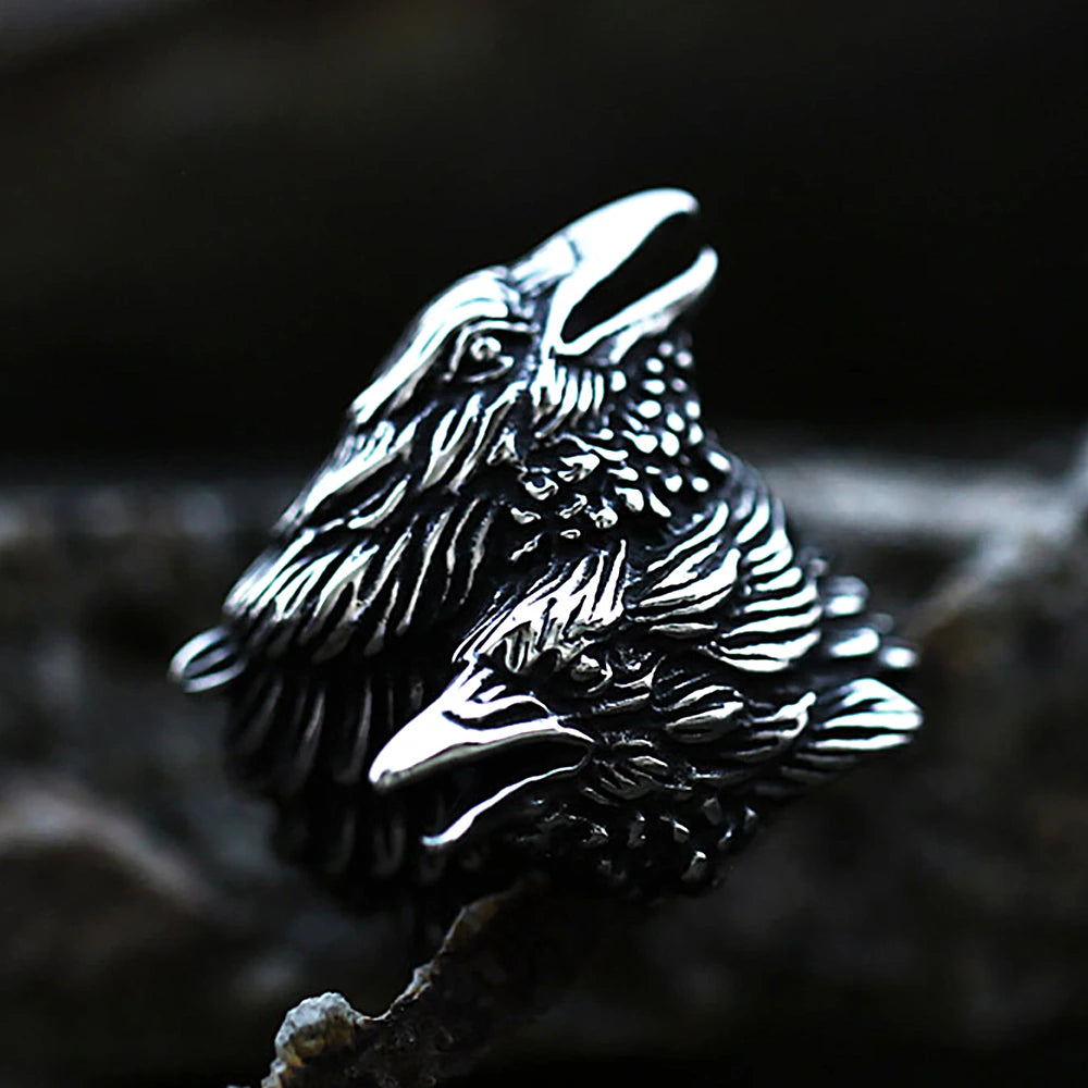 Viking Ring Huginn Muninn Valhalla Vikings