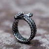 Viking Ring - Coiled Jormungandr