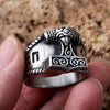 Viking Ring - Mjolnir With Raven