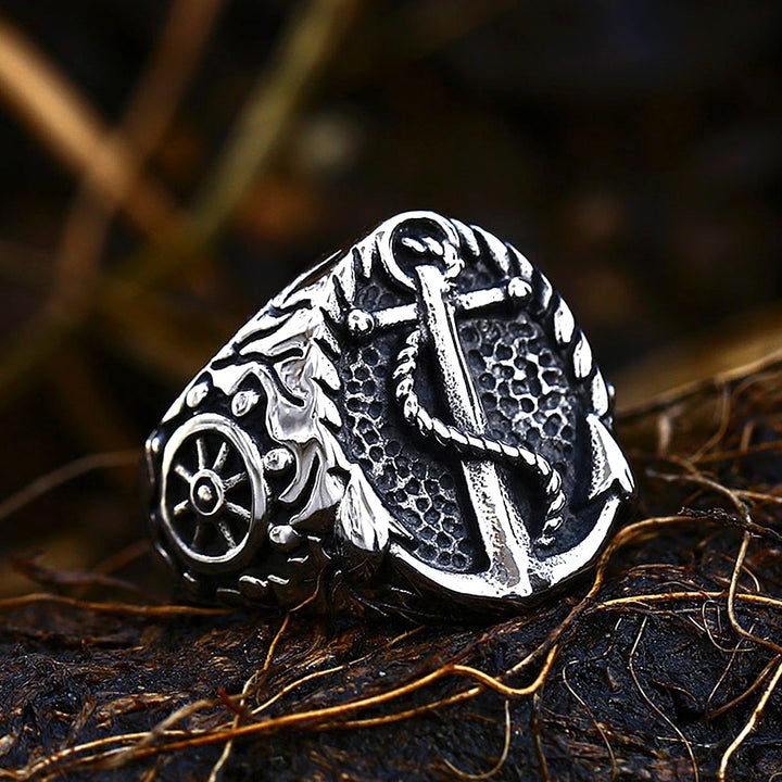 Viking Ring - Nautical Anchor