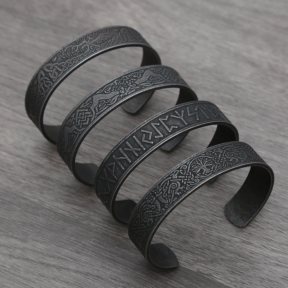 Viking Arm Ring - BLACK CELTIC KNOTS