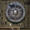 Jormungandr Viking Battle Shield - Round Wooden Wall Decor