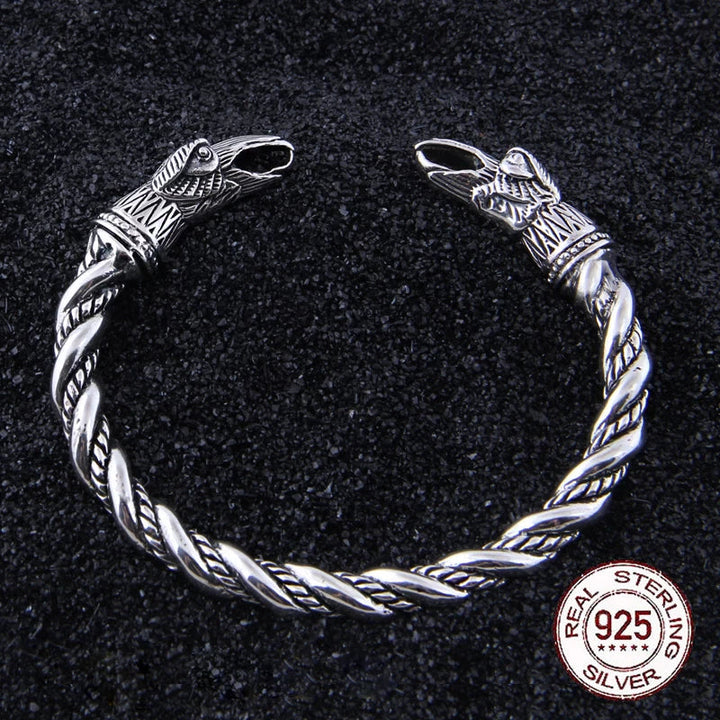 Viking Arm Ring Featuring Odin's Ravens