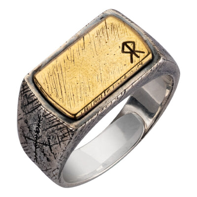 Nordic Viking Rune Ring - Sterling Silver