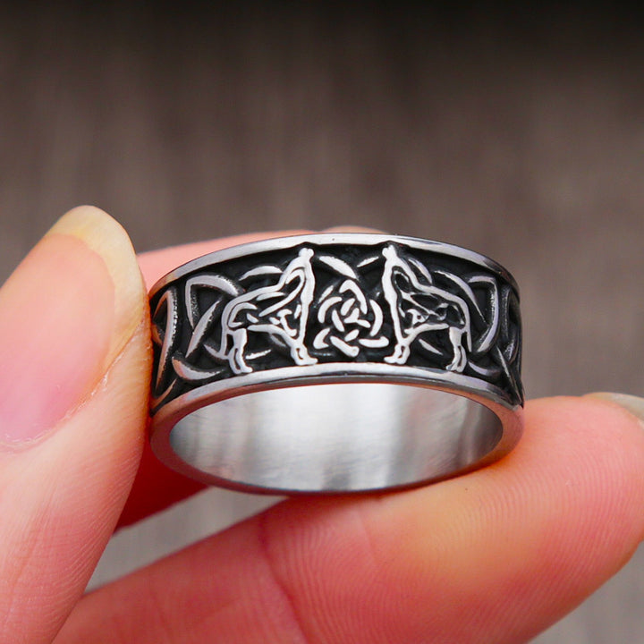 Viking Ring - Norse Wolves