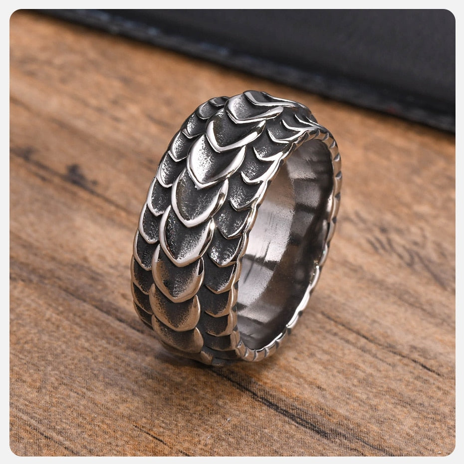 Jormungandr Dragon Scale Ring