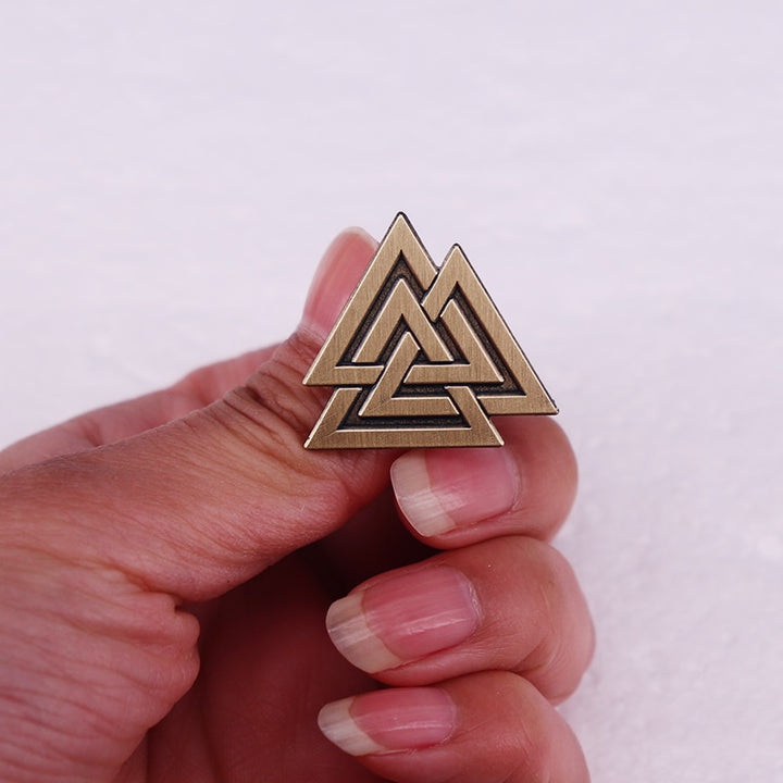 Viking Brooch - Valknut Symbol