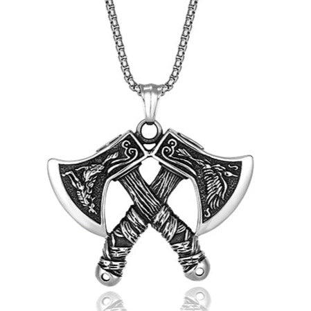 Viking Axe Pendant Necklace