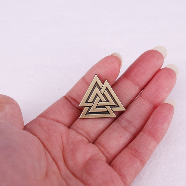 Viking Brooch - Valknut Symbol