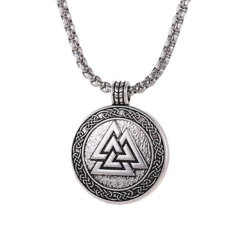 Viking Necklace - Valknut Knotted