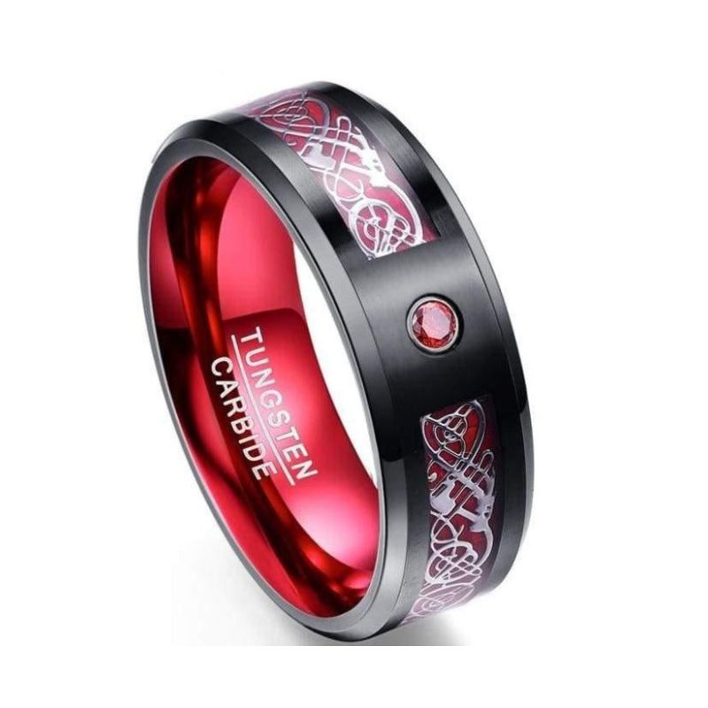 Tungsten hot sale viking ring