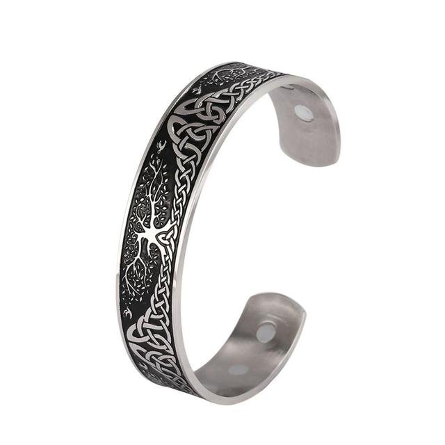 VIKING ARM RING WITH TREE OF LIFE DESIGN