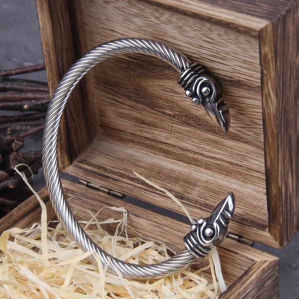 Stainless steel sale viking bracelet