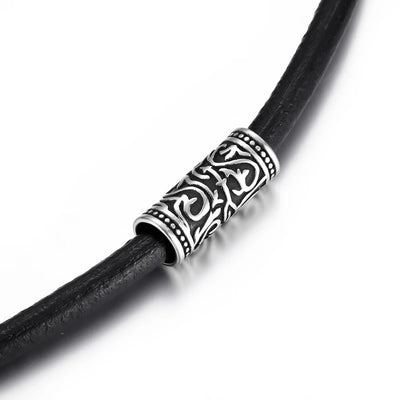 Viking Beard Bead With Knotted Engravings