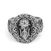 Viking Ring - Odin With Valknut Symbol