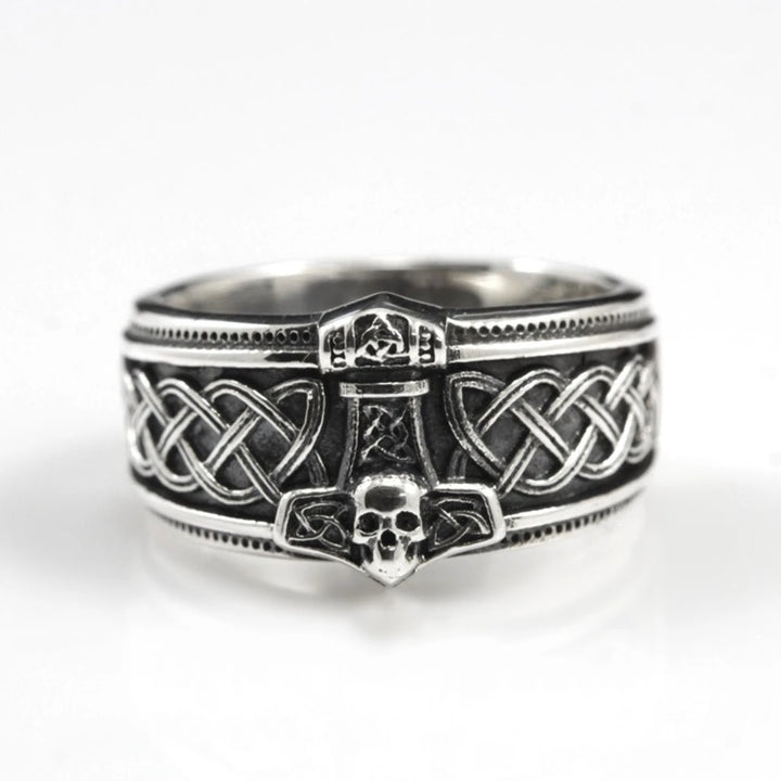 Viking Ring - Silver Mjolnir
