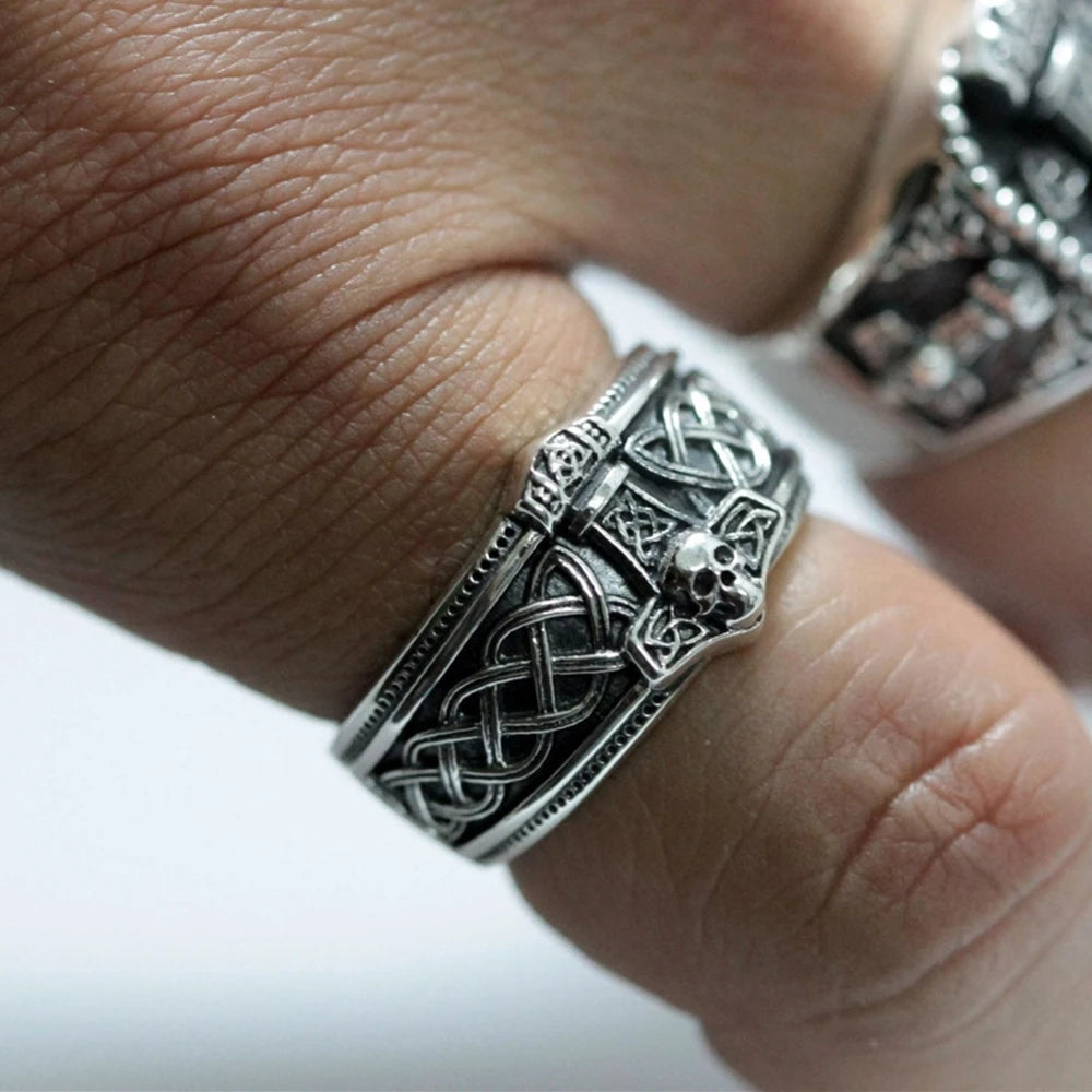 Viking Ring - Silver Mjolnir
