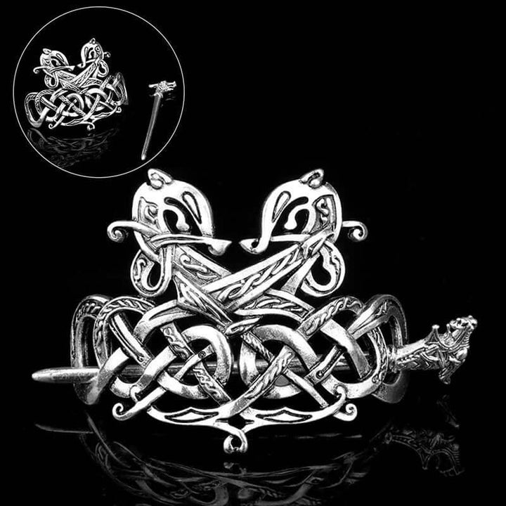 Viking Hair Clip - Dragon Heads Viking Hairpin