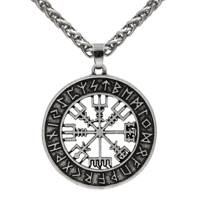 Viking Necklace - Vegvisir Runes