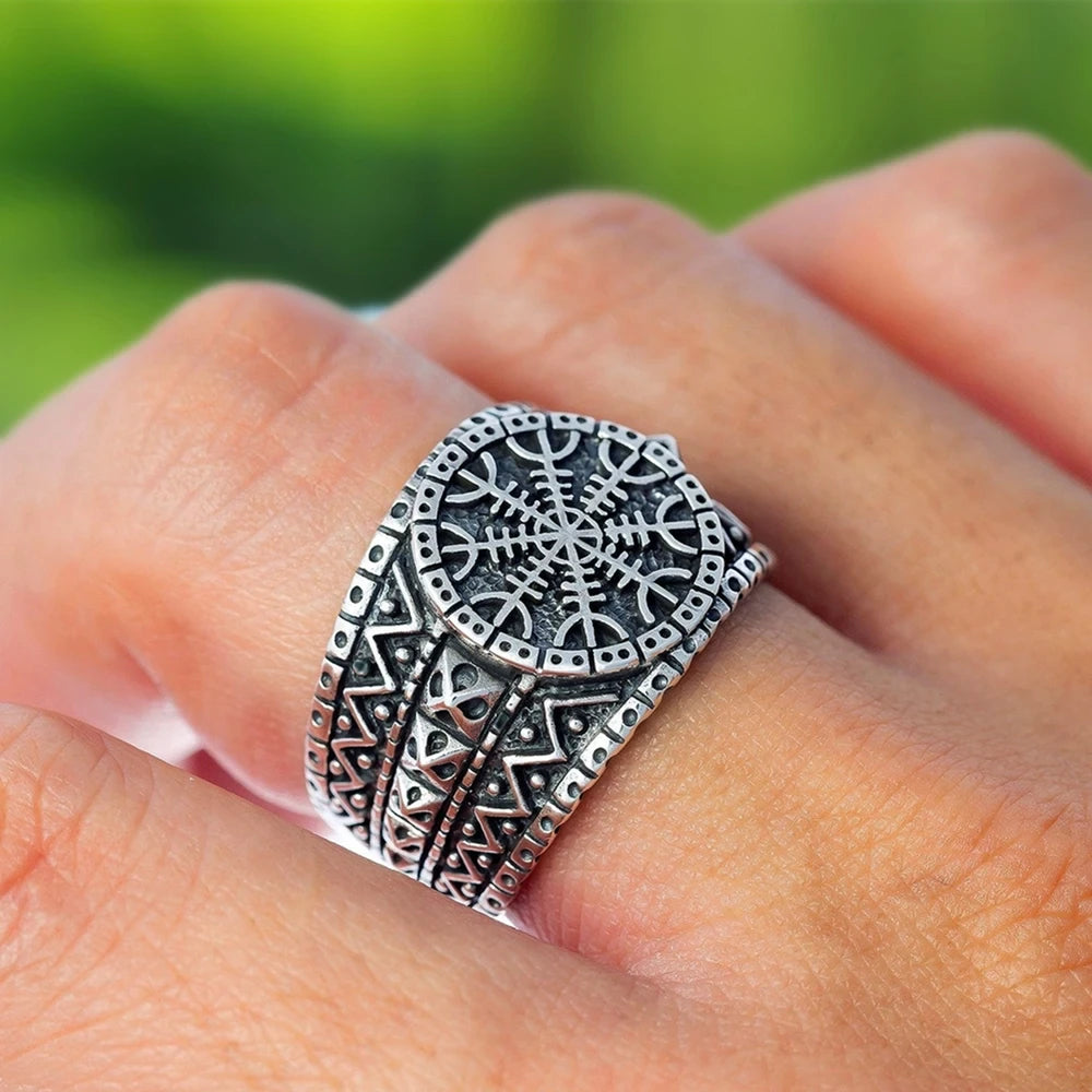 Viking Ring - Norse Aegishjalmur