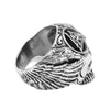 Viking Ring - Fallen Warrior With Ravens and Valknut