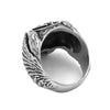 Viking Ring - Fallen Warrior With Ravens and Valknut