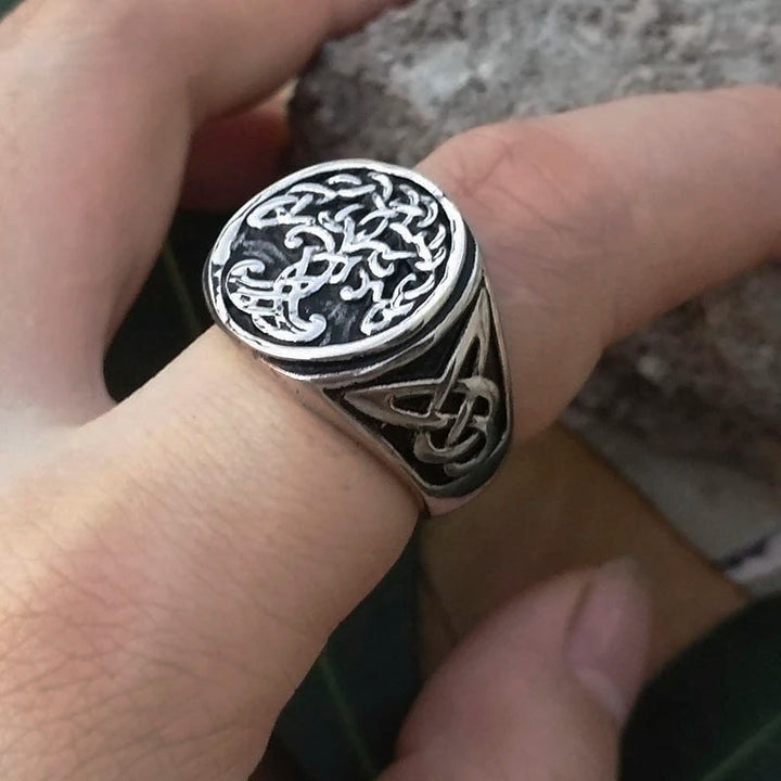 Viking Ring - Yggdrasil World Tree Of Life