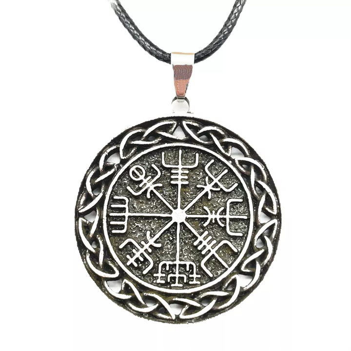Viking Necklace - Vegvisir Knotted