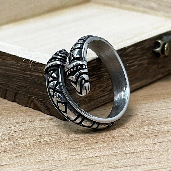 Viking Ring - Jormungandr Runes