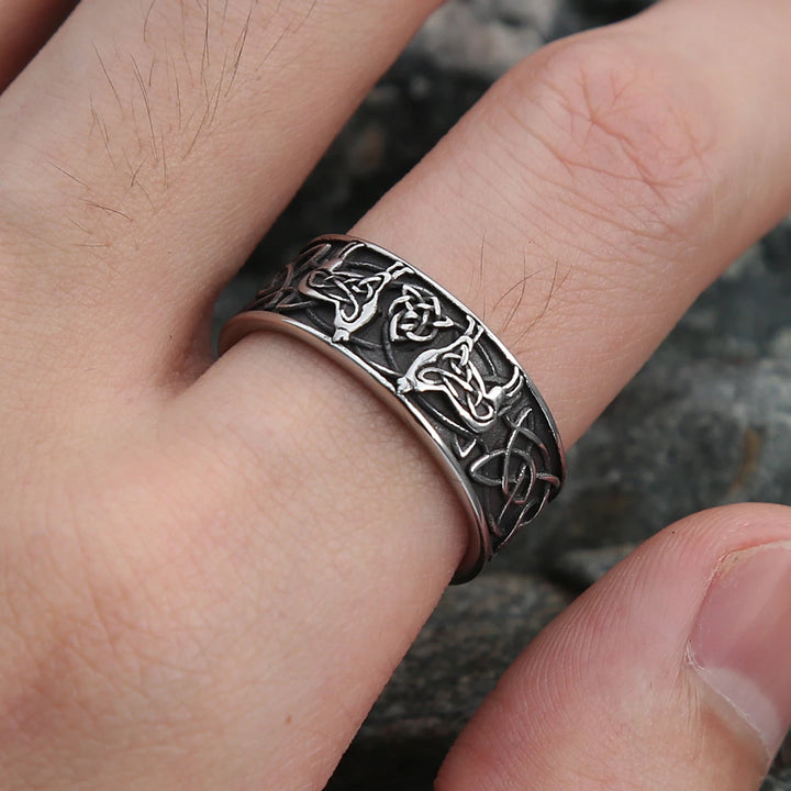 Viking Ring - Norse Wolves