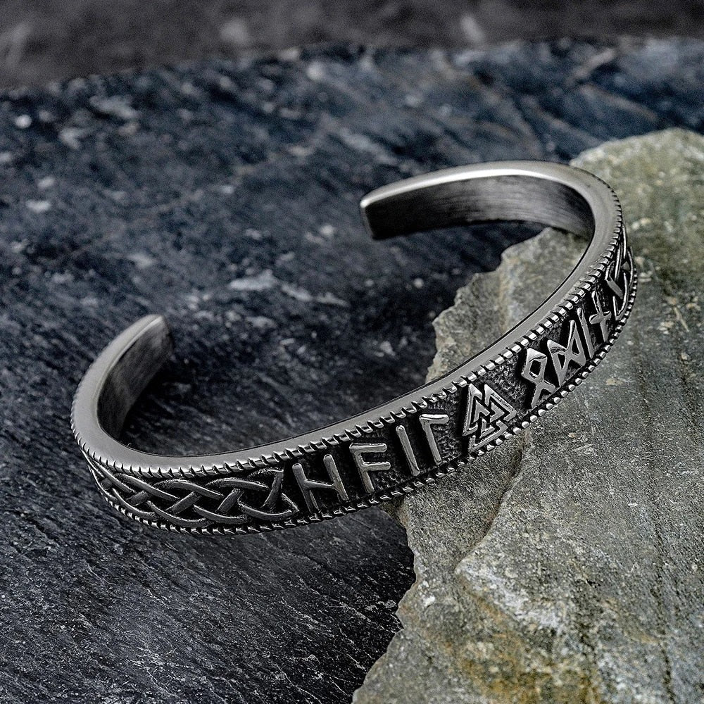 Viking Arm Ring - Valknut Runes