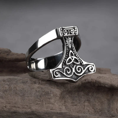 Viking Ring - Silver Thor Hammer