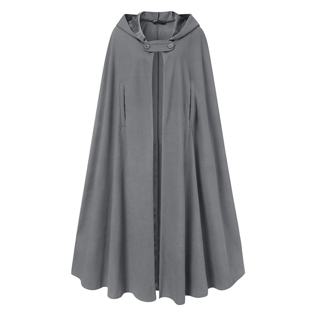 Grogram Cloak Medieval Long Hooded Cloak - Valhalla Vikings