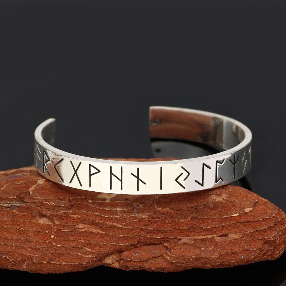 Viking Runes Cuff Arm Ring